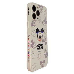 Cute Mickey suitable for iphone13pro mobile phone case full package Apple 8p / 12 dispersed Minnie 11 protective case XR