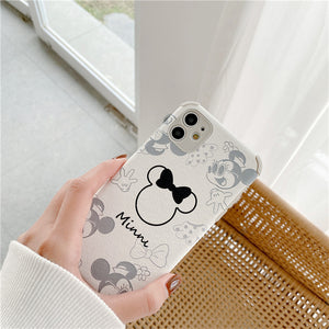 Cute Mickey Mouse suitable for iphone12 / 11pro mobile phone case Minnie skin Apple 7 / 8 protective case