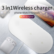 Load image into Gallery viewer, The New Three-In-One Wireless Charger Multi-Function Wireless Charger Is Suitable For Apple Huawei Mobile Phone 10W Fast Charge