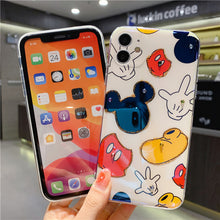 Load image into Gallery viewer, Cartoon Mickey XSMAX Mobile Phone Case Suitable For iPhone12pro Apple XR Flash Drill Glue Dropping Soft Case 11 / 8plus