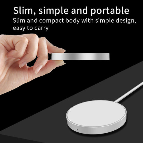 The New Magnetic Suction Wireless Charger Magsafe Is Suitable For Apple iPhone 12 Mobile Phone 15W Fast Charging Magnetic Wireless Charging