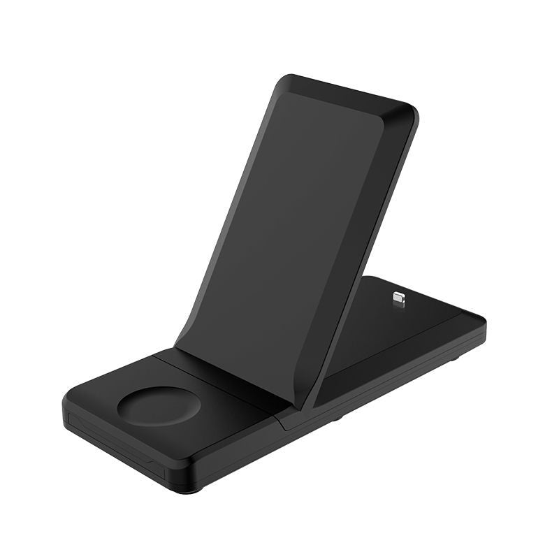 3-in-1 Wireless Charger Vertical Folding Wireless Charger 15W Fast Charge 3-in-1 Wireless Charger