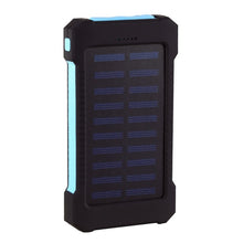 Load image into Gallery viewer, For Smartphone with LED Light Solar Power Bank Waterproof 20000mAh Charger 2 USB Ports External Charger Powerbank