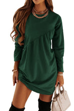 Load image into Gallery viewer, Europe and America Autumn and Winter New Solid Long Sleeve Irregular Dress