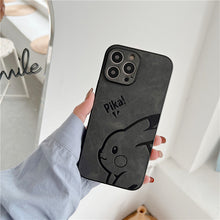 Load image into Gallery viewer, Cute Pikachu Suitable For iPhone13pro Mobile Phone Shell Leather Apple 12mini/Xsmax Pressed Leather 11