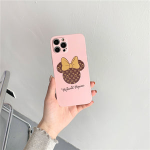 Trendy Cartoon Couple Suitable For iphone13pro Mobile Phone Case XR Mickey Minnie Apple 11 / 8p Soft 12 Matte
