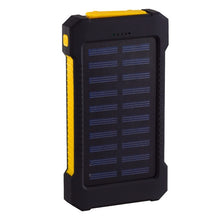 Load image into Gallery viewer, For Smartphone with LED Light Solar Power Bank Waterproof 20000mAh Charger 2 USB Ports External Charger Powerbank