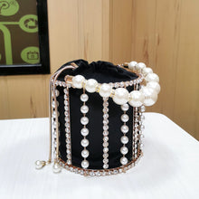 Load image into Gallery viewer, Rhinestone Pearl Clutch Bag