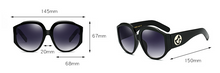 Load image into Gallery viewer, Oversize Women Round Sun Glasses Fashion Ladies Olive Frames Glasses