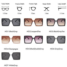 Load image into Gallery viewer, Women&#39;s Square Sunglasses Oversized