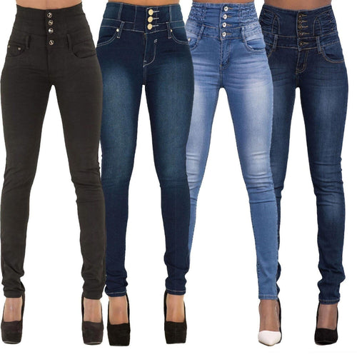 Top Brand Stretch Jeans High Waist Pants