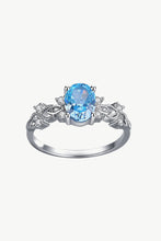 Load image into Gallery viewer, 925 Sterling Silver Inlaid Cubic Zirconia Ring