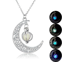 Load image into Gallery viewer, 4-Color Luminous Moon Plus Pumpkin Necklace Chain Multi-Color Luminous Accessories