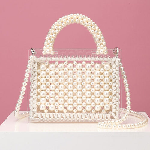Luxury Acrylic Pearl Evening Clutch Bags