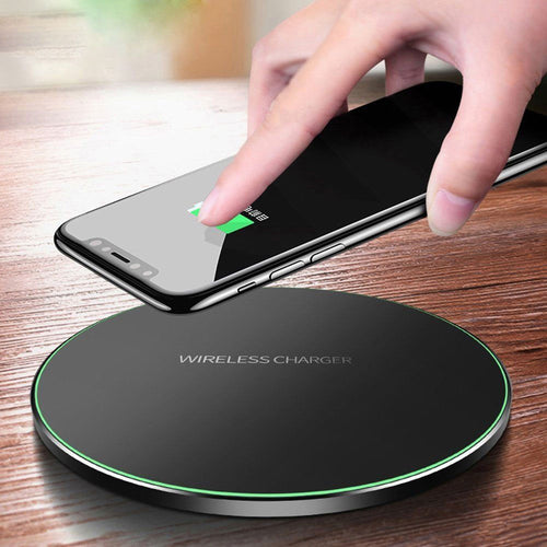 Qi Wireless Charger For iPhone 8 X XR XS Max QC3.0 10W Fast Wireless Charging