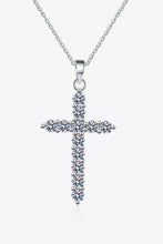 Load image into Gallery viewer, 925 Sterling Silver Cross Moissanite Necklace