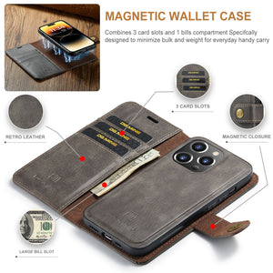 Suitable for iPhone 14 Pro Max Magnet Split Phone Leather Case iPhone 13 Pro Max Protective Case