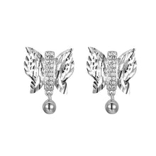 Load image into Gallery viewer, Korean Style Fashion Earrings Women Japanese Literature And Art Niche Design Hollow Butterfly Earrings