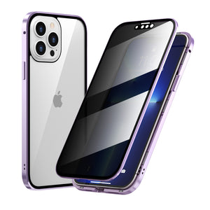 Anti-peep Magneto for Apple 13Pro phone case iPhone13/Mini double-sided metal frame protection
