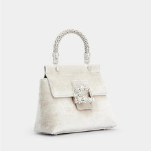 Load image into Gallery viewer, Metal Top handle Velvet Chic Rhinestone Handbag High Quality Boutique