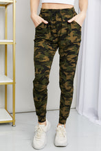 Load image into Gallery viewer, LOVEIT Full Size Camouflage Drawstring Waist Joggers