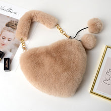 Load image into Gallery viewer, Cyber Plush Heart Shaped Fluffy Bag