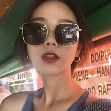 Load image into Gallery viewer, Square Sun Sunglasses Glasses Transparent Pink Glasses