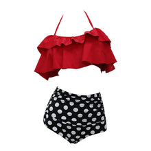 Load image into Gallery viewer, Bikini Set Double Ruffle Swimwear