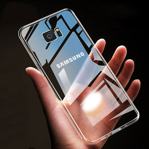 Case For Samsung Galaxy Note 9 8 S9 S8 Plus S7 Edge HD Clear Soft TPU Phone Cases For Samsung A5 A3 A7 2017 Cover Capa