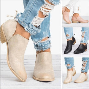Women Winter Boots Slip On Women Causal Ankle Boots Platform Shoes