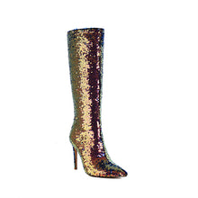 Load image into Gallery viewer, Sexy Sequin Side Zipper High Heels