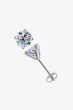 Load image into Gallery viewer, 925 Sterling Silver 1 Carat Moissanite 4-Prong Stud Earrings