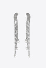 Load image into Gallery viewer, Glass Stone Fringe Dangle Earrings
