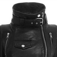 Load image into Gallery viewer, Motorcycle Leather Gothic Jacket