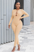 Load image into Gallery viewer, Cutout Round Neck Jumpsuit